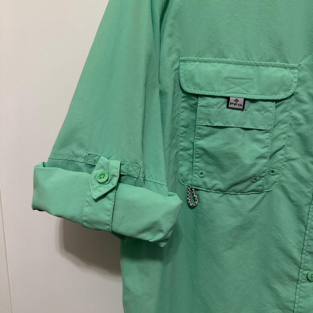 Columbia Bahama women’s green long sleeve fishing shirt - Picture 7 of 9